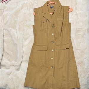 INC International Concepts Camel Sleeveless Dress